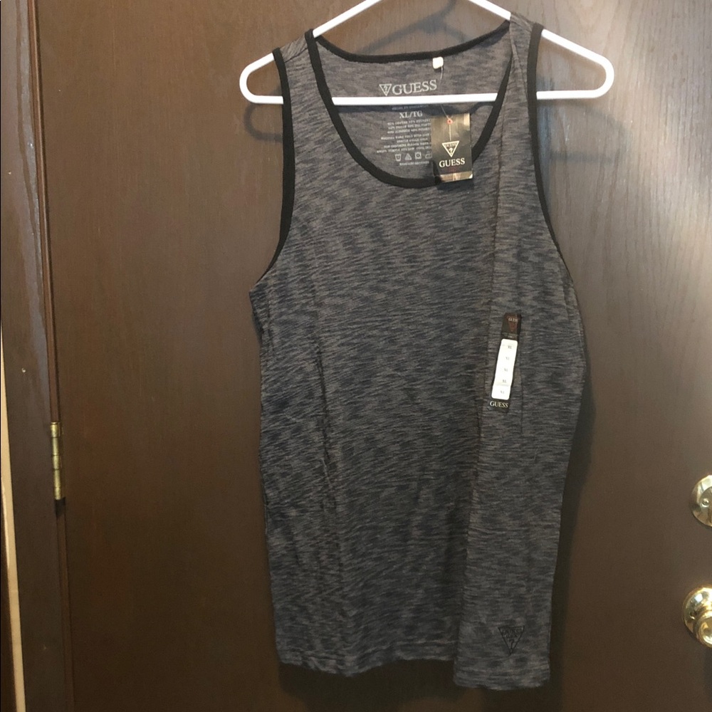 GUESS Charcoal and Black Tank Top